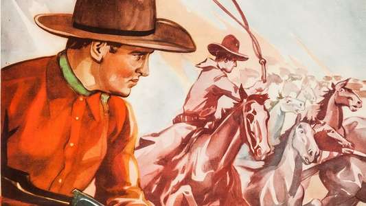 Round-Up Time in Texas - Backdrops