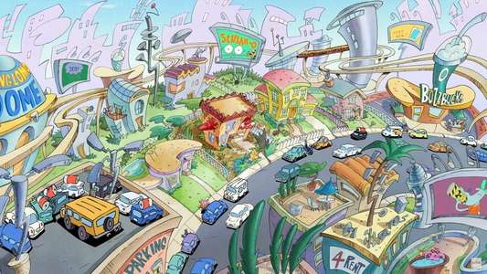 Rocko's Modern Life: Static Cling - Backdrops