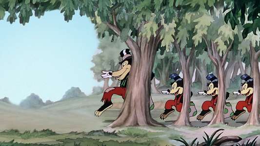 Three Little Wolves - Backdrop
