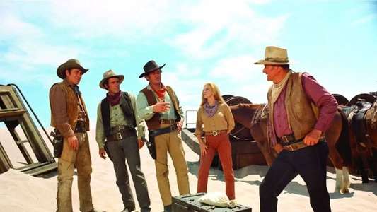 The Train Robbers - Backdrop