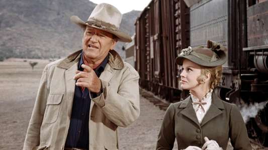 The Train Robbers - Backdrop