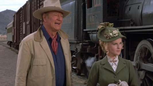 The Train Robbers - Backdrop