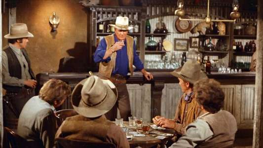 The Train Robbers - Backdrop