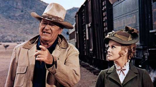 The Train Robbers - Backdrop
