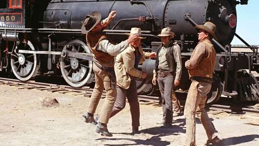 The Train Robbers - Backdrop
