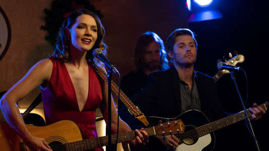 Country Christmas Album - Backdrop