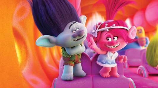 Trolls Holiday - Backdrop