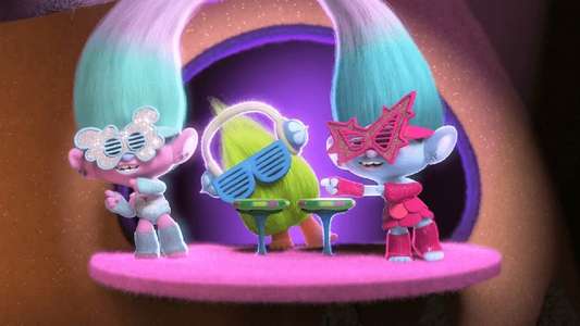 Trolls Holiday - Backdrop