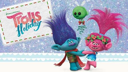 Trolls Holiday - Backdrop
