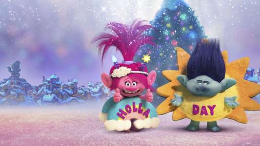 Trolls Holiday - Backdrop