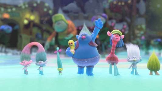 Trolls Holiday - Backdrop