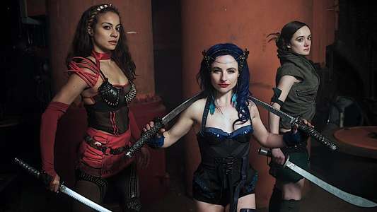 Babes With Blades - Backdrop