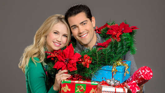 Christmas Next Door - Backdrop