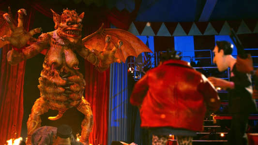 Chuck Steel : Night of the Trampires - Backdrop