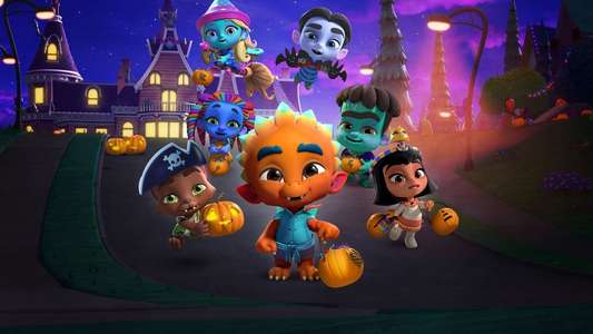 Super Monsters Save Halloween - Backdrops