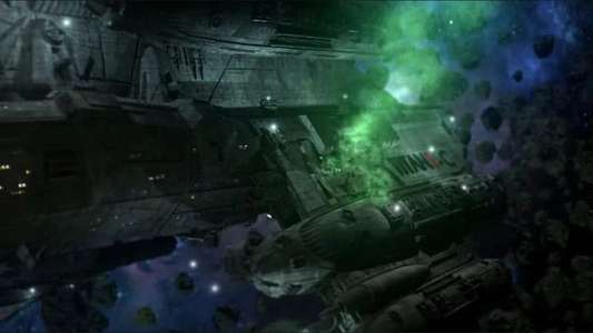 Aliens vs Titanic - Backdrop