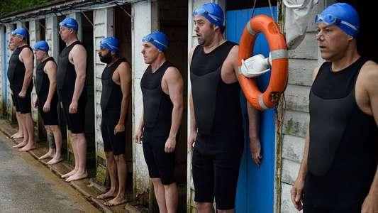 Swimming with Men - Backdrop