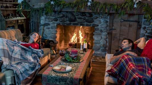 The Christmas Cottage - Backdrop