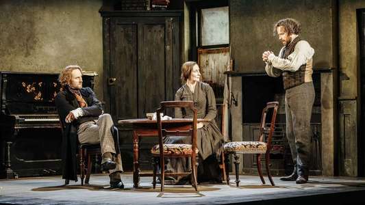 National Theatre Live: Young Marx - Backdrop