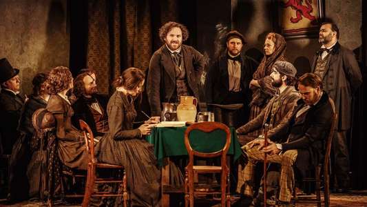 National Theatre Live: Young Marx - Backdrop
