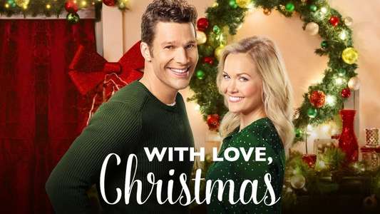 With Love  Christmas - Backdrop