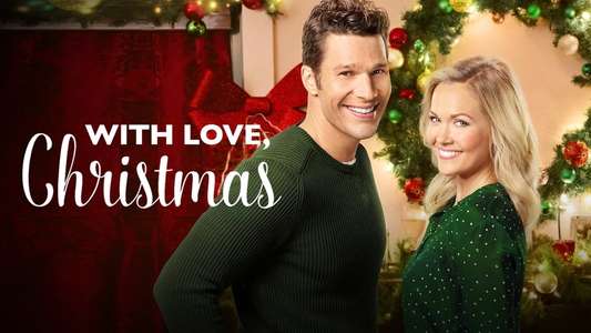 With Love  Christmas - Backdrop