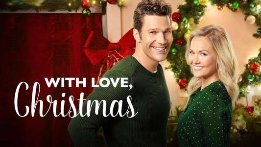 With Love  Christmas - Backdrop