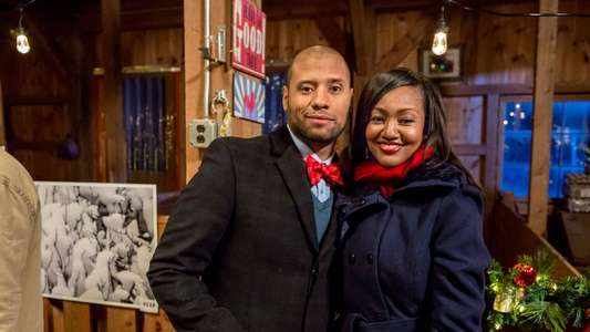 Romance at Reindeer Lodge - Backdrop