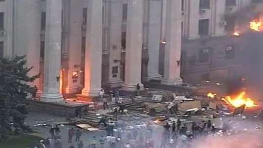 Ukraine on Fire - Backdrop