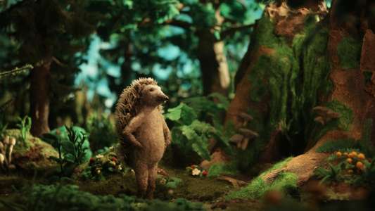 Hedgehog's Home - Backdrop