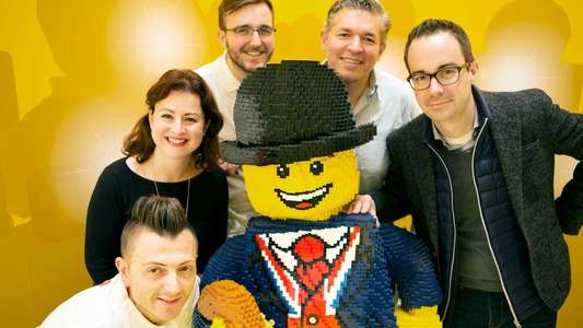 A Big Lego Christmas - Backdrop