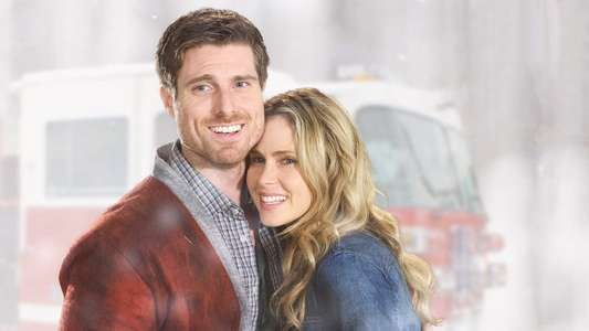 A Firehouse Christmas - Backdrop