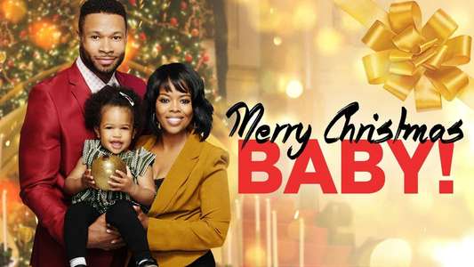 Merry Christmas  Baby - Backdrop