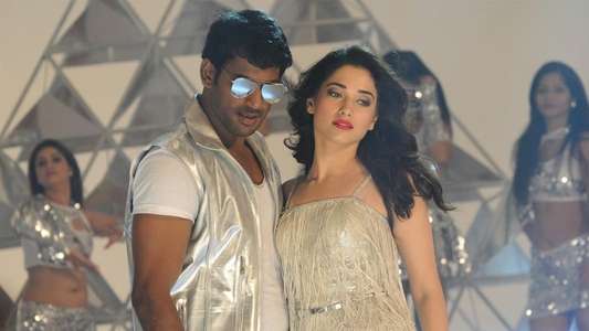 Kaththi Sandai - Backdrop