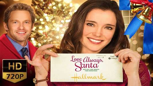 Love Always  Santa - Backdrop