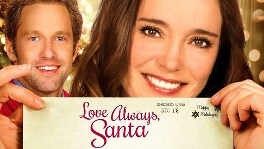 Love Always  Santa - Backdrop