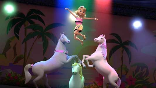 Barbie & Her Sisters in a Puppy Chase - Backdrop