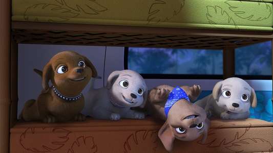 Barbie & Her Sisters in a Puppy Chase - Backdrop
