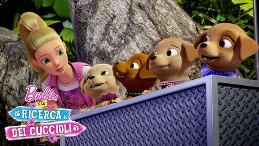 Barbie & Her Sisters in a Puppy Chase - Backdrop