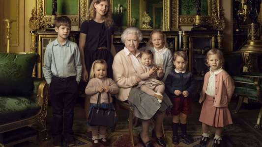Our Queen at Ninety - Backdrop