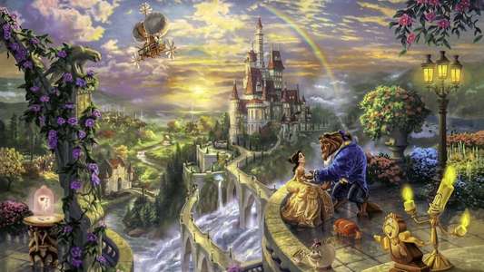 Beauty and the Beast - Backdrops