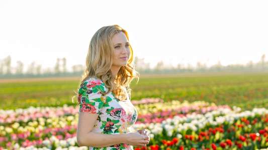 Tulips in Spring - Backdrop