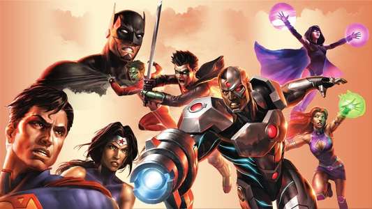 Justice League vs. Teen Titans - Backdrop