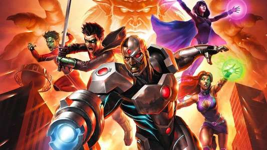 Justice League vs. Teen Titans - Backdrop
