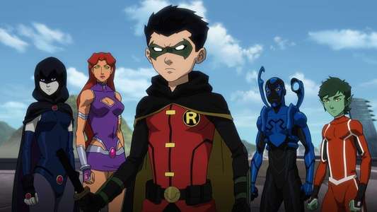 Justice League vs. Teen Titans - Backdrop