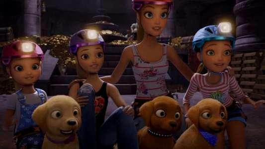 Barbie & Her Sisters in the Great Puppy Adventure - Backdrop