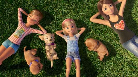 Barbie & Her Sisters in the Great Puppy Adventure - Backdrop