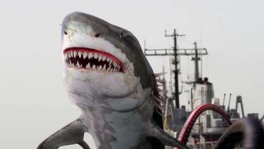 Sharktopus vs. Whalewolf - Backdrop