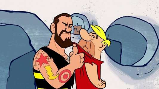 The Flintstones & WWE: Stone Age Smackdown - Backdrop