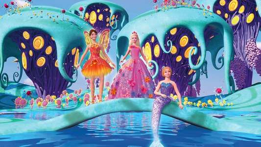 Barbie and the Secret Door - Backdrop